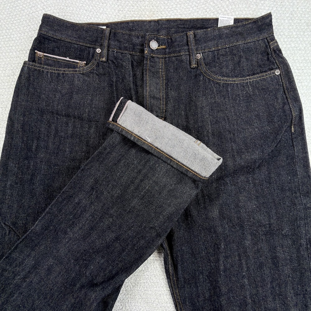 Banana Republic Kaihara Japanese Selvedge Jeans Mens 36x34 Straight Raw Denim